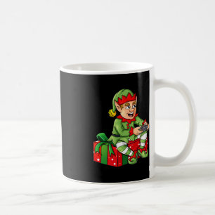 Christmas Elf Video Gamer Controller Boys Kids Xma Coffee Mug