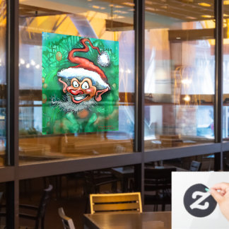 Christmas Elf Window Cling