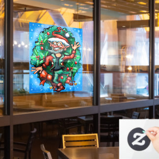 Christmas Elf Window Cling