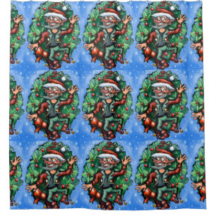 Christmas Elf with Wreath