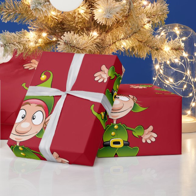 Christmas Elf  Wrapping Paper (Holidays)