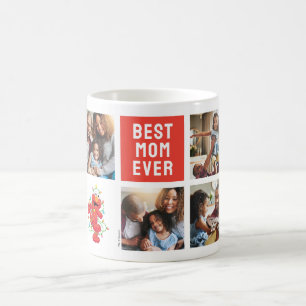 Christmas Elmo Best Mom - Photo Collage Coffee Mug