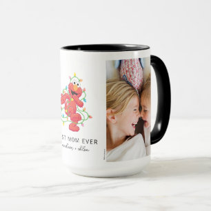 Christmas Elmo Best Mom - Photo Mug