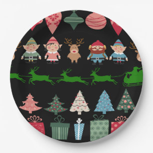 Christmas Elves and More Paper Plate