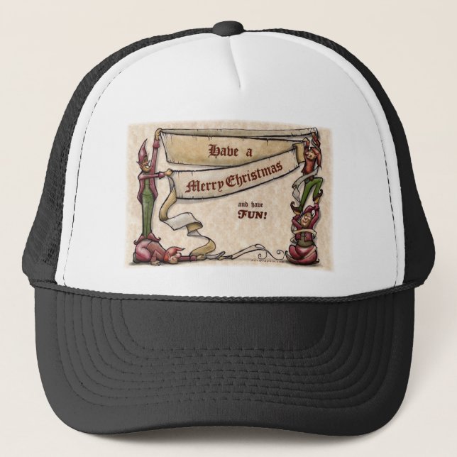 Christmas Elves Trucker Hat (Front)