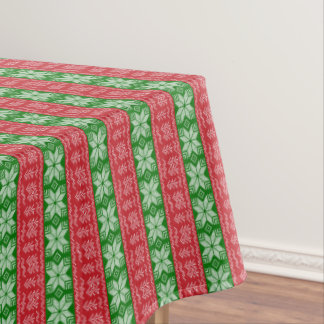Christmas embroidered Snowflakes, Christmas trees, Tablecloth