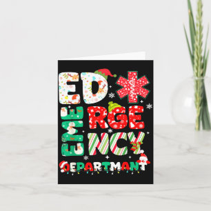Christmas Emergency Room Er Rn Nurse Department He Card