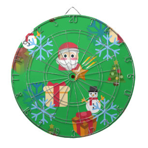christmas emoji dartboard