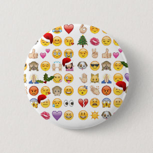 christmas emojis 2 inch round button