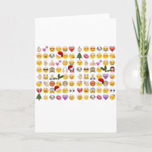 christmas emojis holiday card