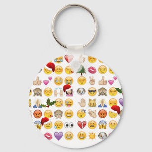 christmas emojis keychain