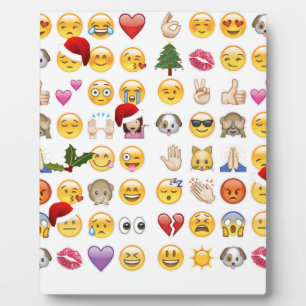 christmas emojis plaque