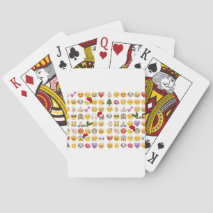 christmas emojis playing cards