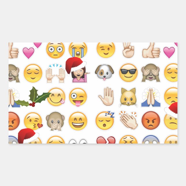christmas emojis sticker (Front)