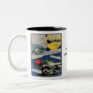 'Christmas Encounters' Painting on a  Two-Tone Coffee Mug