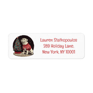 Christmas English Bulldog Christmas Tree
