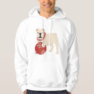 Christmas English Bulldog  Hoodie