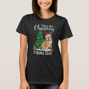 Christmas English Bulldog Pajama Dog Xmas T-Shirt