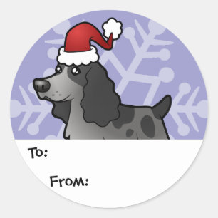 Christmas English Cocker Spaniel Gift Tags