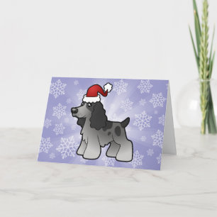Christmas English Cocker Spaniel Holiday Card