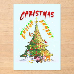 Christmas Enlightenment Acrylic Invitations
