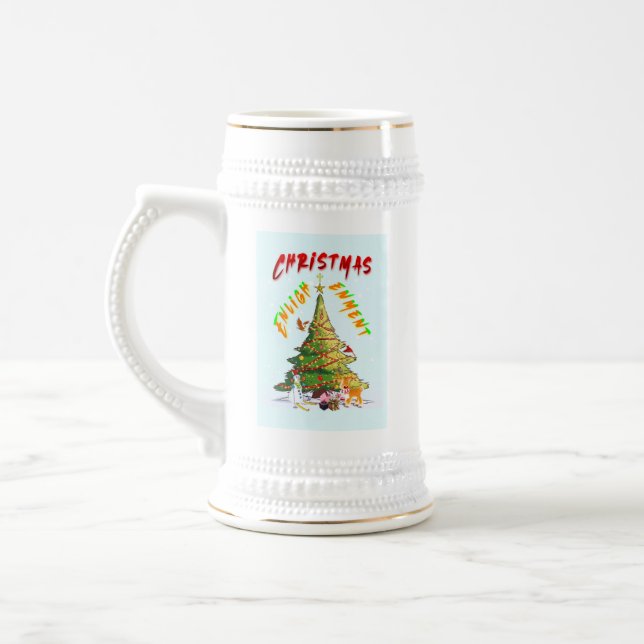 Christmas Enlightenment Beer Stein (Left)