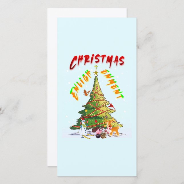 Christmas Enlightenment Holiday Card (Front/Back)