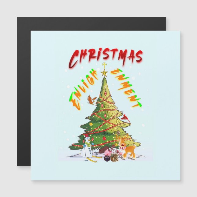 Christmas Enlightenment Magnetic Invitation (Front/Back)