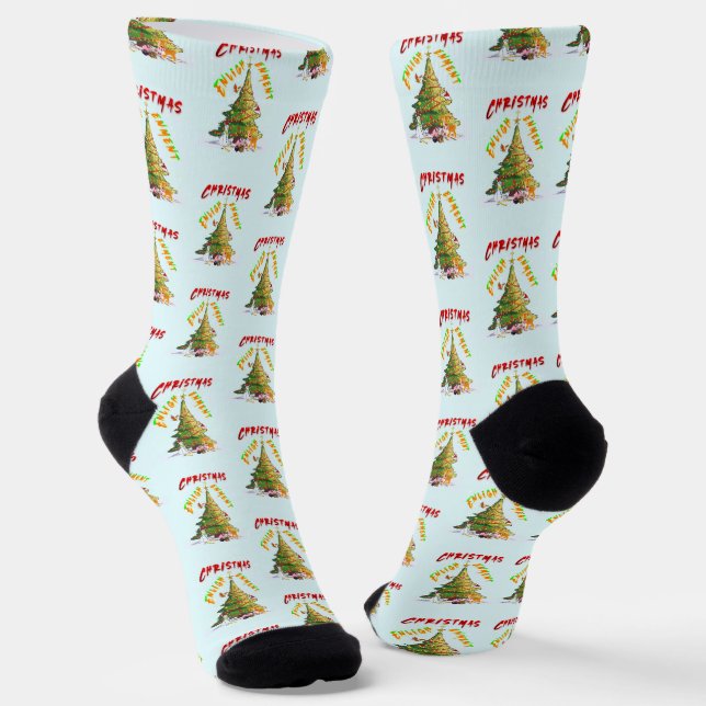 Christmas Enlightenment Socks (Angled)