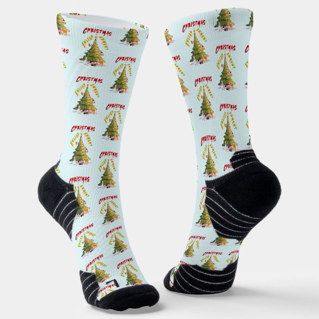 Christmas Enlightenment Socks (Angled)