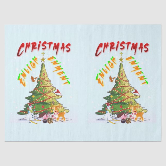 Christmas Enlightenment Tissue Paper (Front)