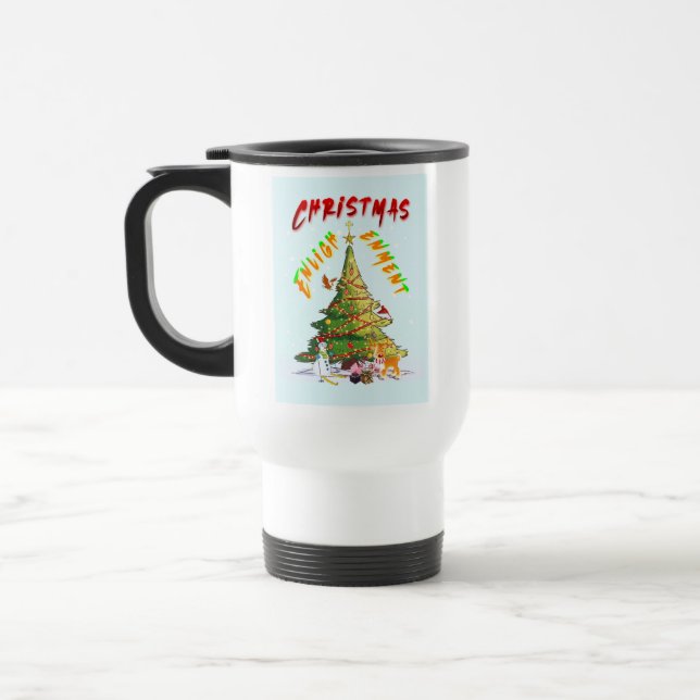 Christmas Enlightenment Travel Mug (Left)