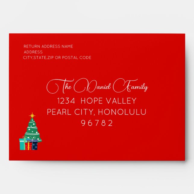 Christmas Envelope (Front)
