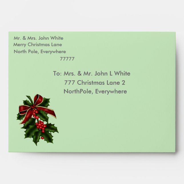 Christmas Envelope (Front)