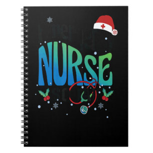 Christmas ER Nurse Doctor Emergency EMT of Stethos Notebook