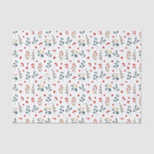 Christmas Eucalyptus Berry Foliage Floral Tissue Paper