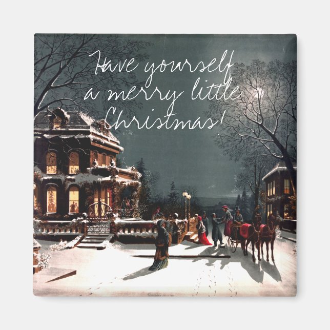 Christmas Eve 1880 Magnet (Front)