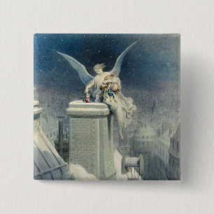 Christmas Eve 2 Inch Square Button
