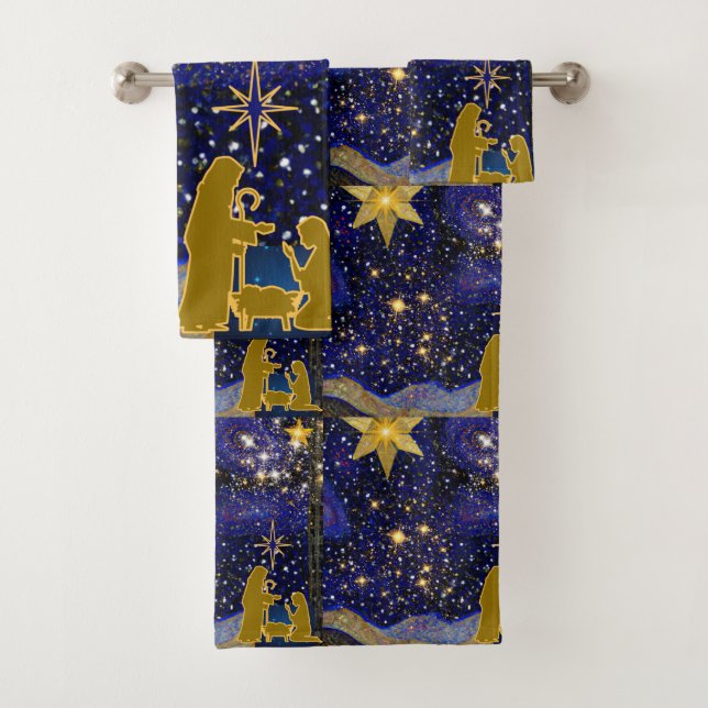 Christmas Eve Bath Towel Set (Insitu)