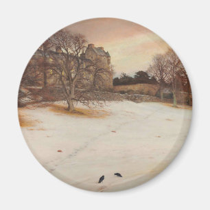 Christmas Eve (by John Everett Millais) Magnet