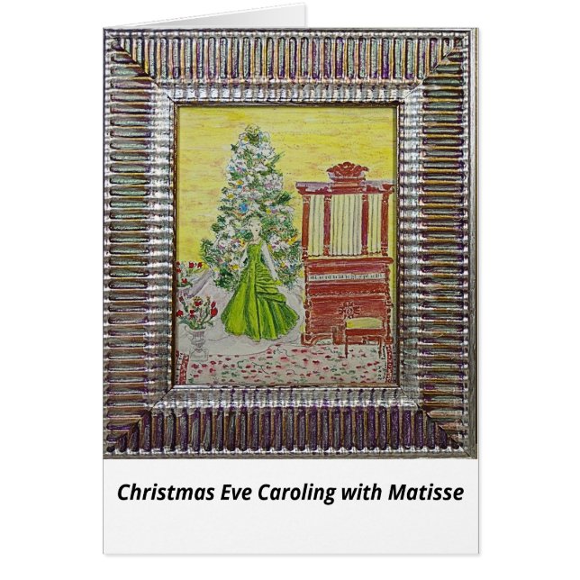 Christmas Eve Caroling with Matisse card (Front)