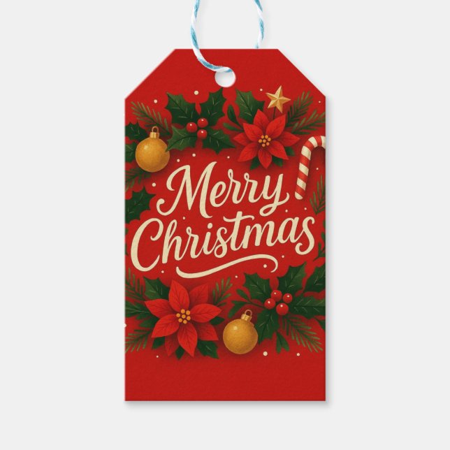 Christmas eve gift cards  tags (Front)
