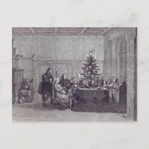 Christmas Eve in Germany Holiday Postcard