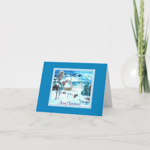 Christmas Eve in Vermont Greeting Card