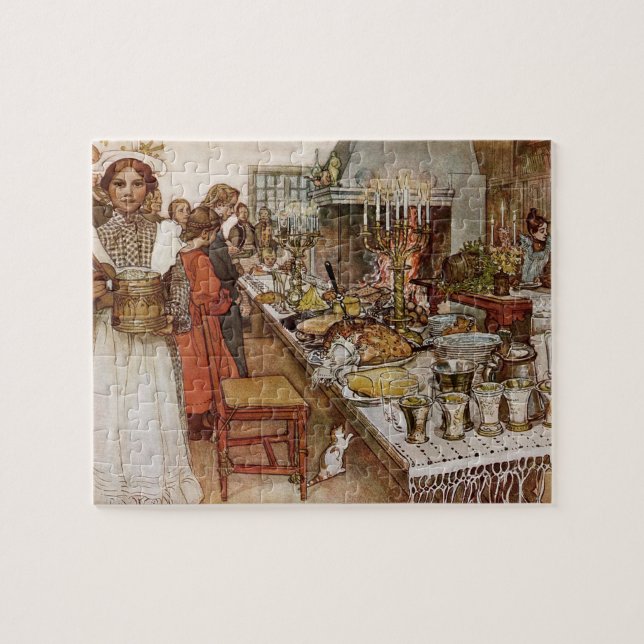 Christmas Eve Julaftonen Jigsaw Puzzle (Horizontal)