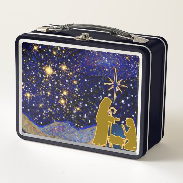 Christmas Eve Metal Lunch Box (Front)
