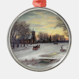 Christmas Eve Metal Ornament