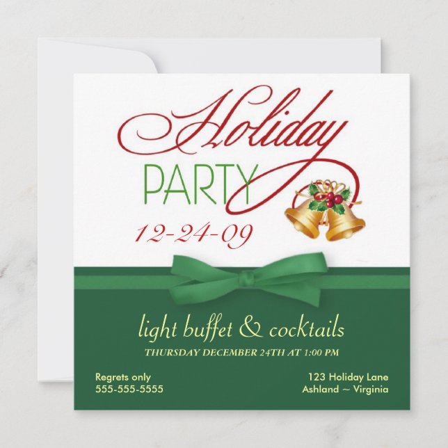 Christmas Eve Open House Invitations (Front)