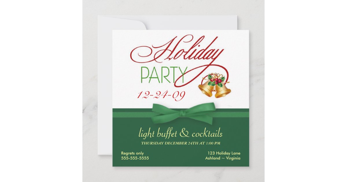 Christmas Eve Open House Invitations | Zazzle.ca