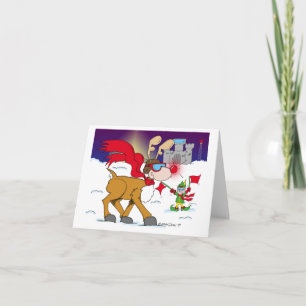 Christmas Eve Take Off  Note Card